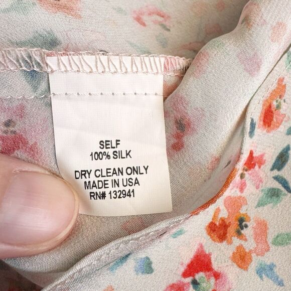 Amanda Uprichard 100%‎ Silk Tank Floral Romantic Soft Girly Feminine Flowy Sz XS - Picture 10 of 16